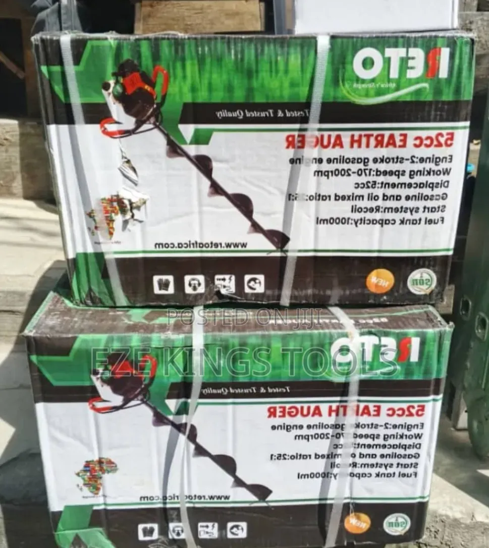 RETO 52cc 2-Stroke Gasoline Earth Auger
