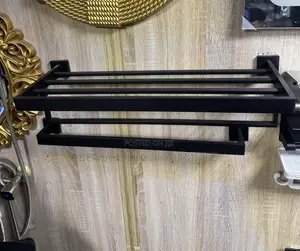 Multiple Towel Rail Black Matte