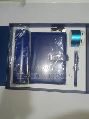 4 in 1 Souvenirs With Pen, Flask Bluetooth Speaker and Note Pad.
