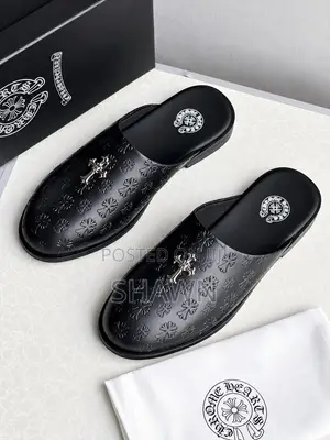 Chrome Heart Luxury Leather Mules