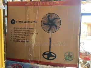  Solitec 18-Inch Standing Fan – Brand New