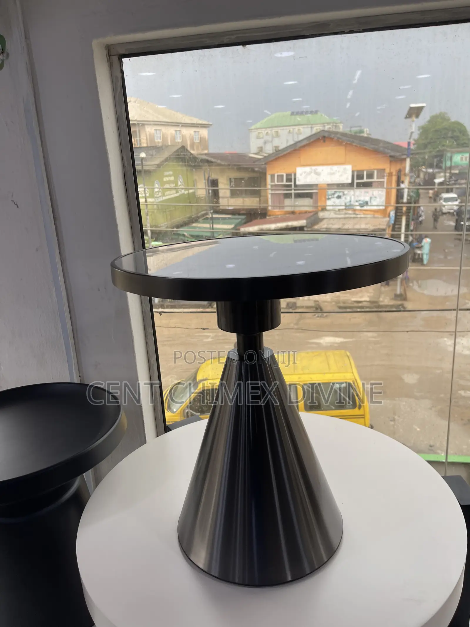 Well Polished Metal Side Stool