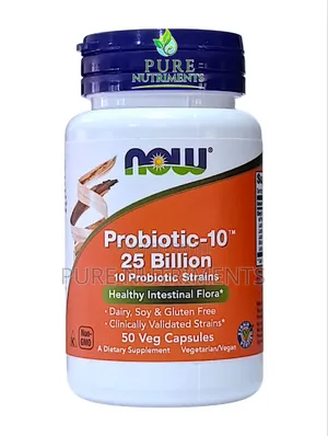 NOW Foods Probiotic-10 25 Billion CFU 50 Veg Capsules