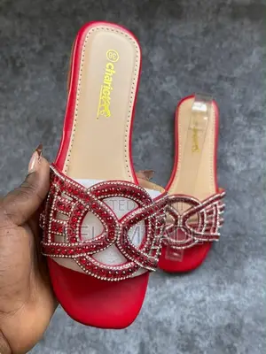 Ladies’ Luxury Rhinestone Slippers
