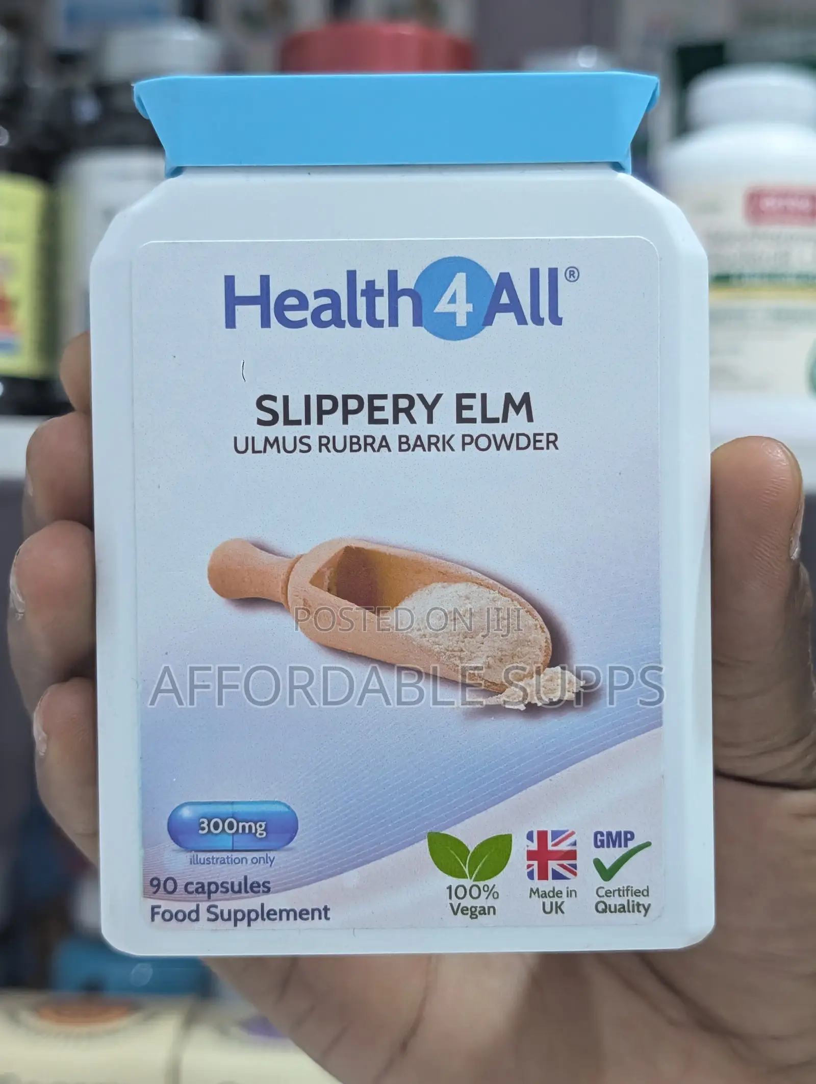 Health4All Slippery Elm 300mg Capsules – Digestive Support
