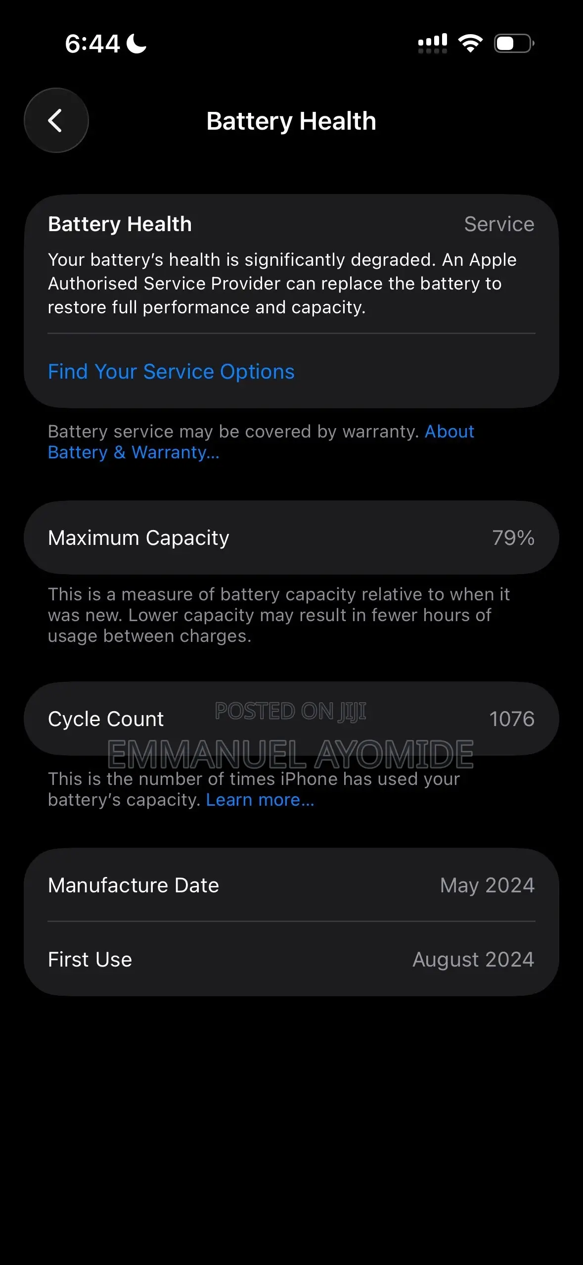 Apple iPhone 15 Pro 256 GB Black