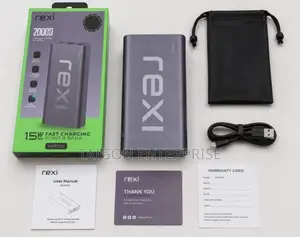 Rexi 20,000mAh (15W) Fast Charging Powerbank (RMH20-L)