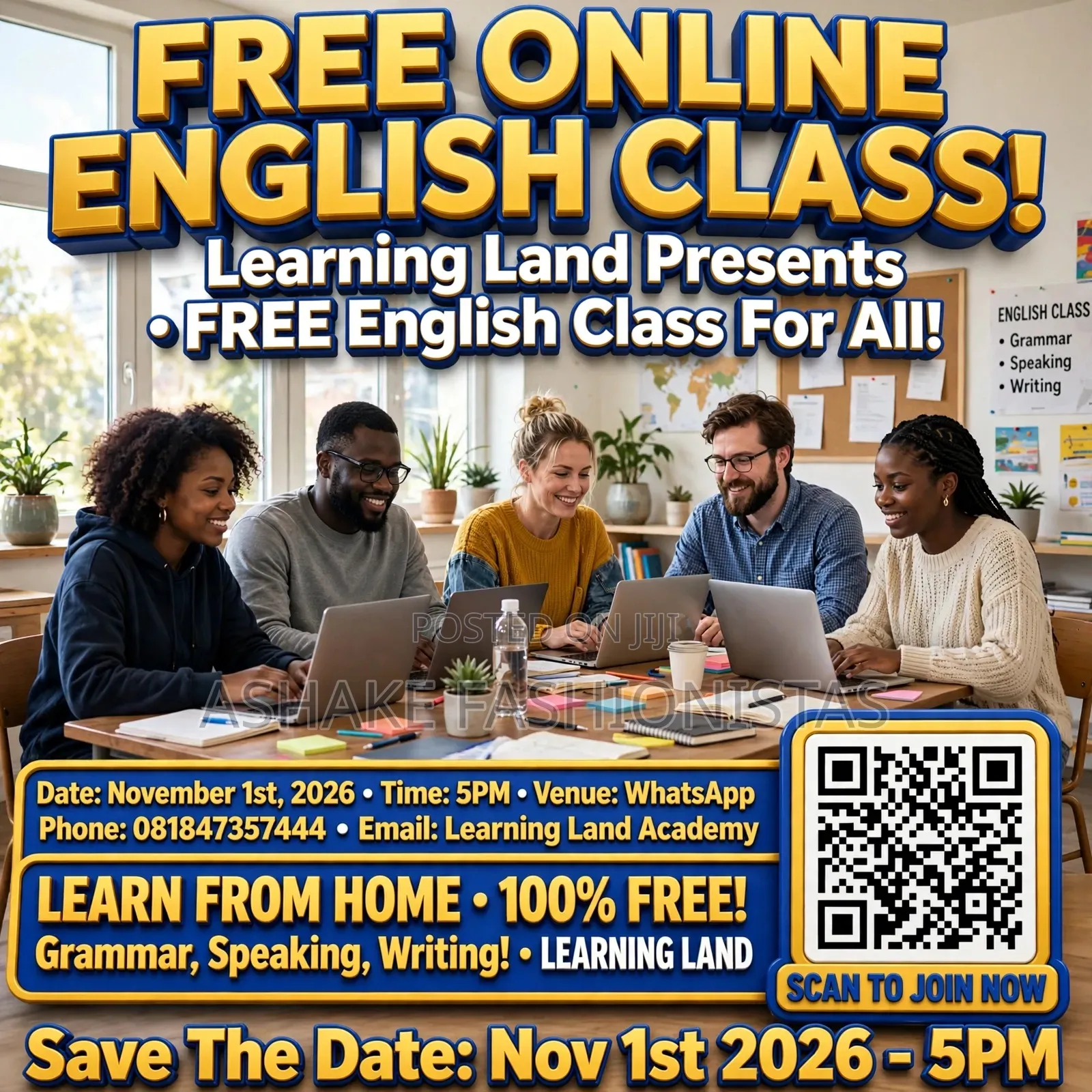 Learning Land Free English Class