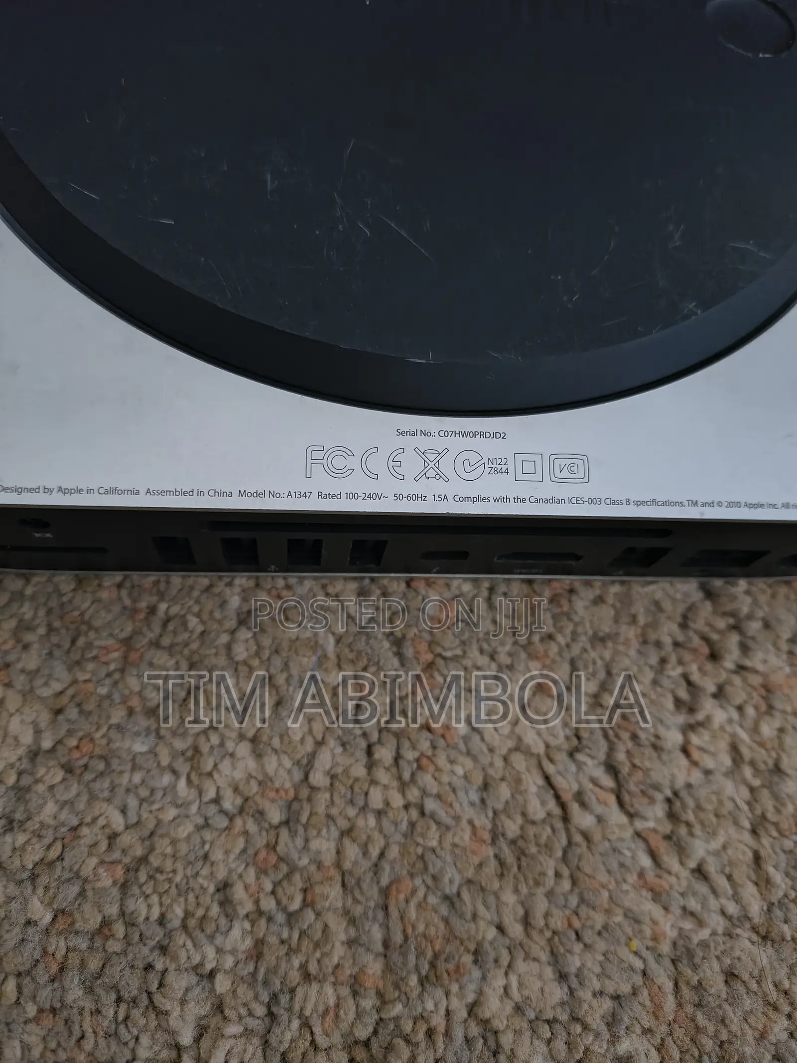 Desktop Computer Apple Mac Mini 12GB Intel Core i5 SSD 500GB