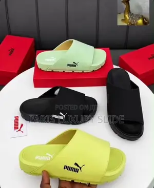 PUMA Boxed Slide - Premium Leather Slide - Unisex - High Quality