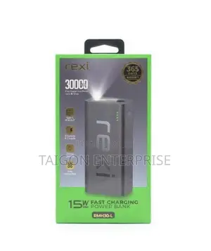 Rexi RMH30-L,30,000mAh Fast Charging (15W) With LED LIGHT