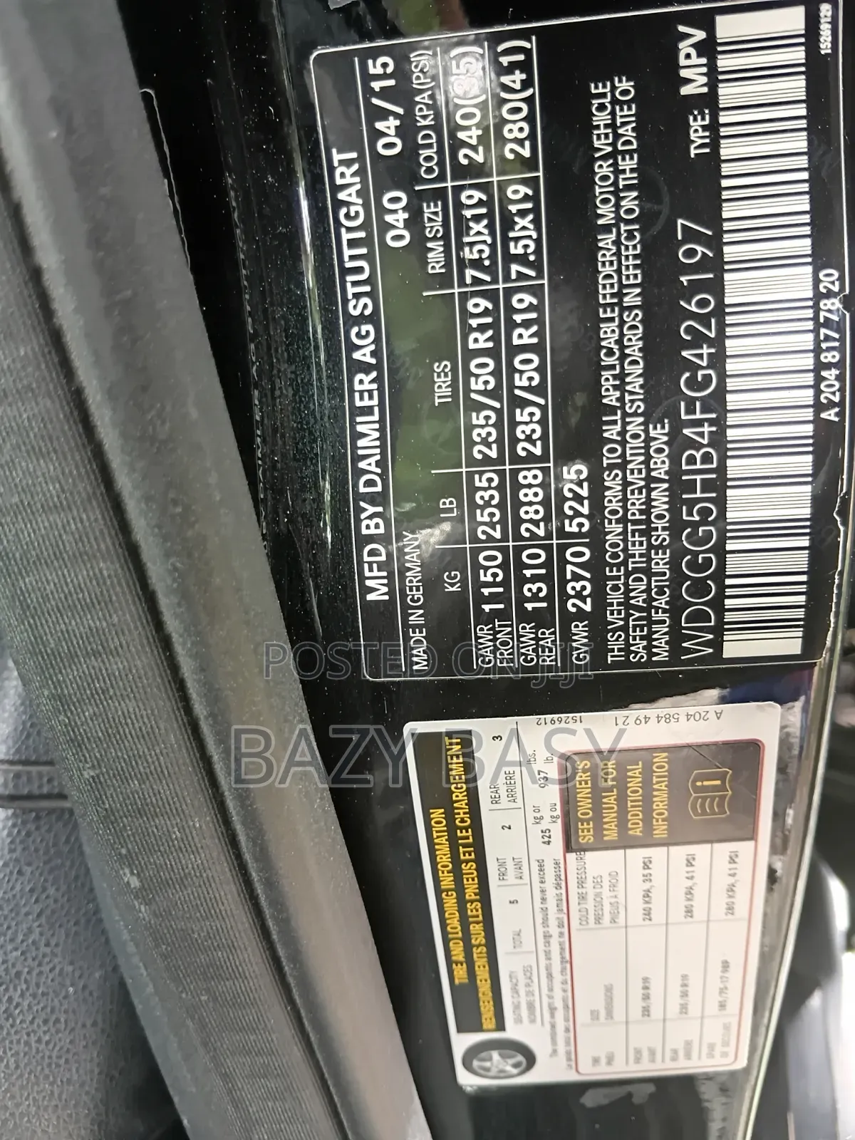 Mercedes-Benz GLK-Class 2015 Black