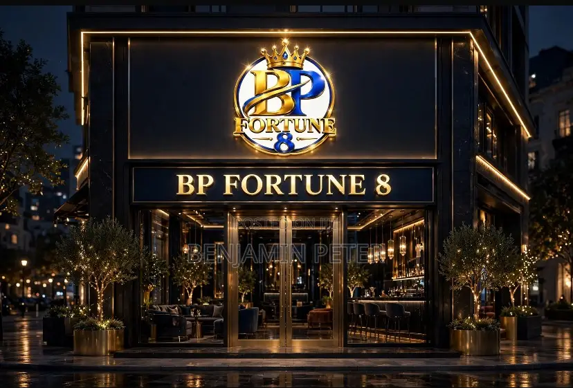 LUXURY Gold 3D Logo for Lounge, Bar, Hotel & Business | Same Day