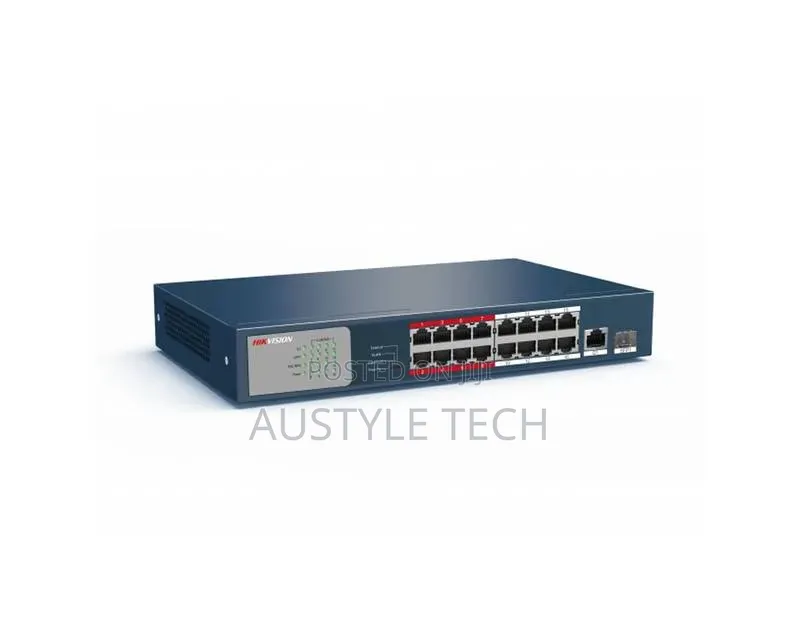 Hikvision DS-3E0318P-E(B) Poe Switch 16port Poe Switch