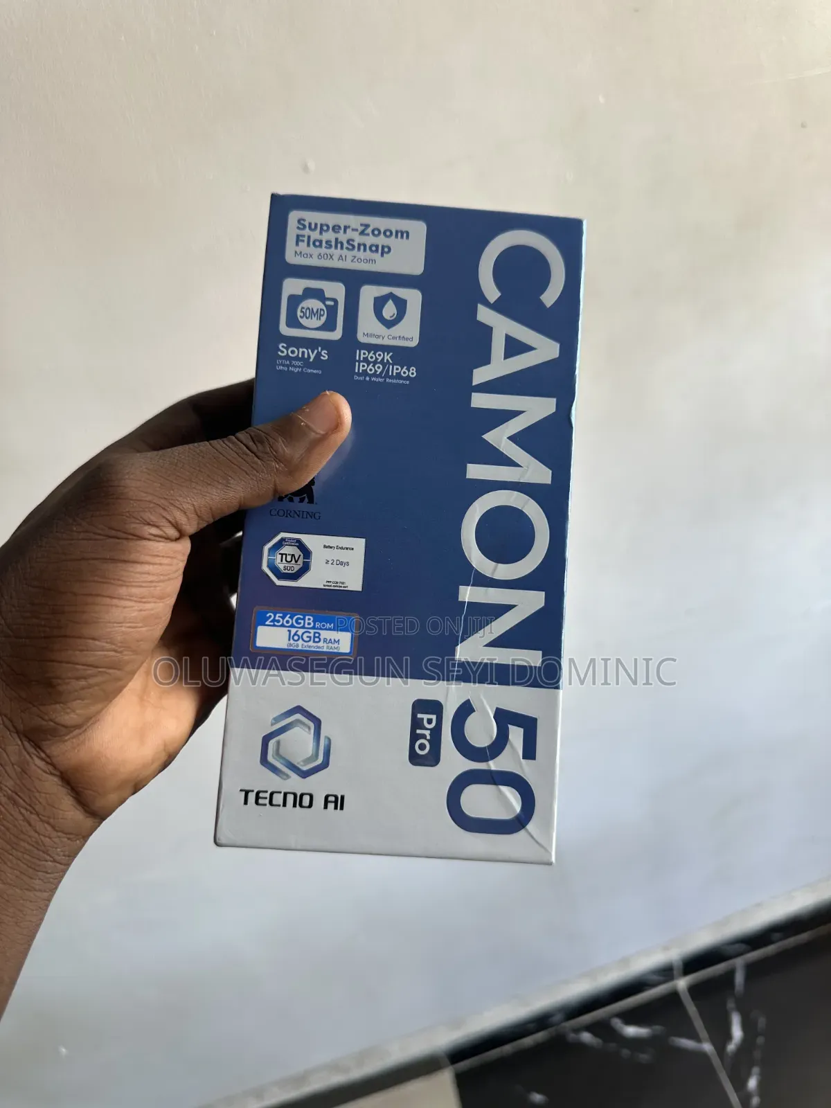 New Tecno Camon 50 Pro 256 GB Black