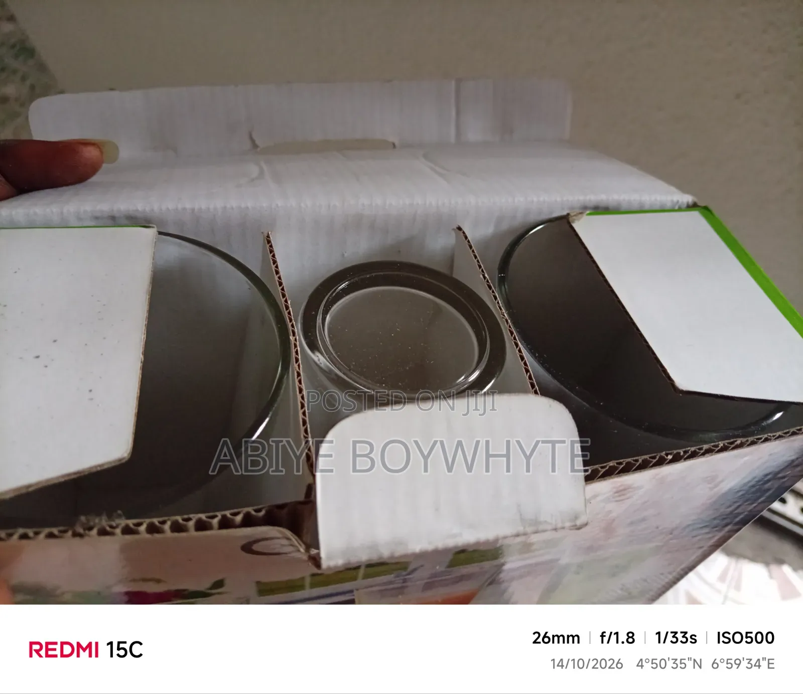 3pcs Glass Cup