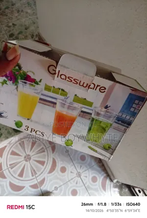 3pcs Glass Cup