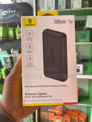 Baseus Lipow Power Bank – 20000mah | 15w Fast Charging