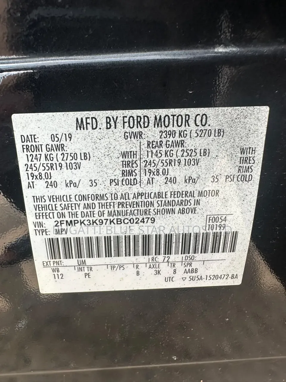 Ford Edge ST AWD 2020 Black