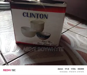 Clinton 3pcs New Bone China Bowl