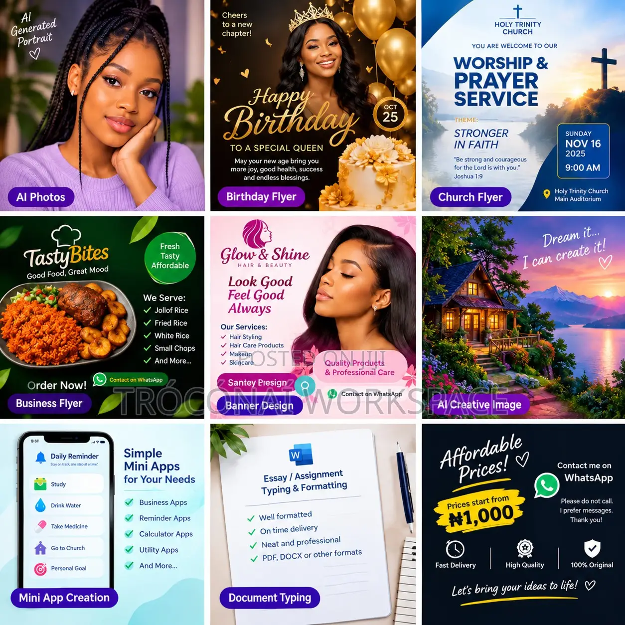 Birthday & Event Flyer Design, Ready in 24 Hours