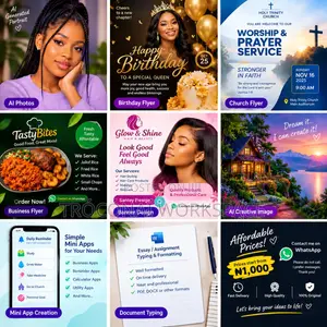 Affordable AI Photos, Flyers & Banner Design From ₦1000
