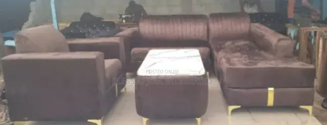 Brown L Shape and Single With Table
