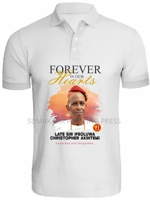 Burial & Memorial T-Shirts/Polos | Custom Photo & Name Printing–₦5,000