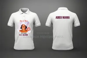 Burial & Memorial T-Shirts/Polos | Custom Photo & Name Printing–₦5,000