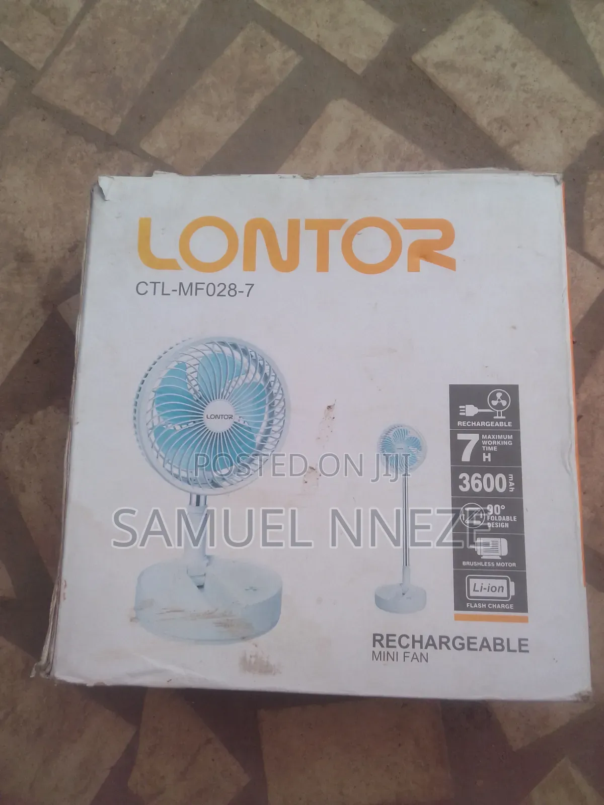 Rechargeable Fan
