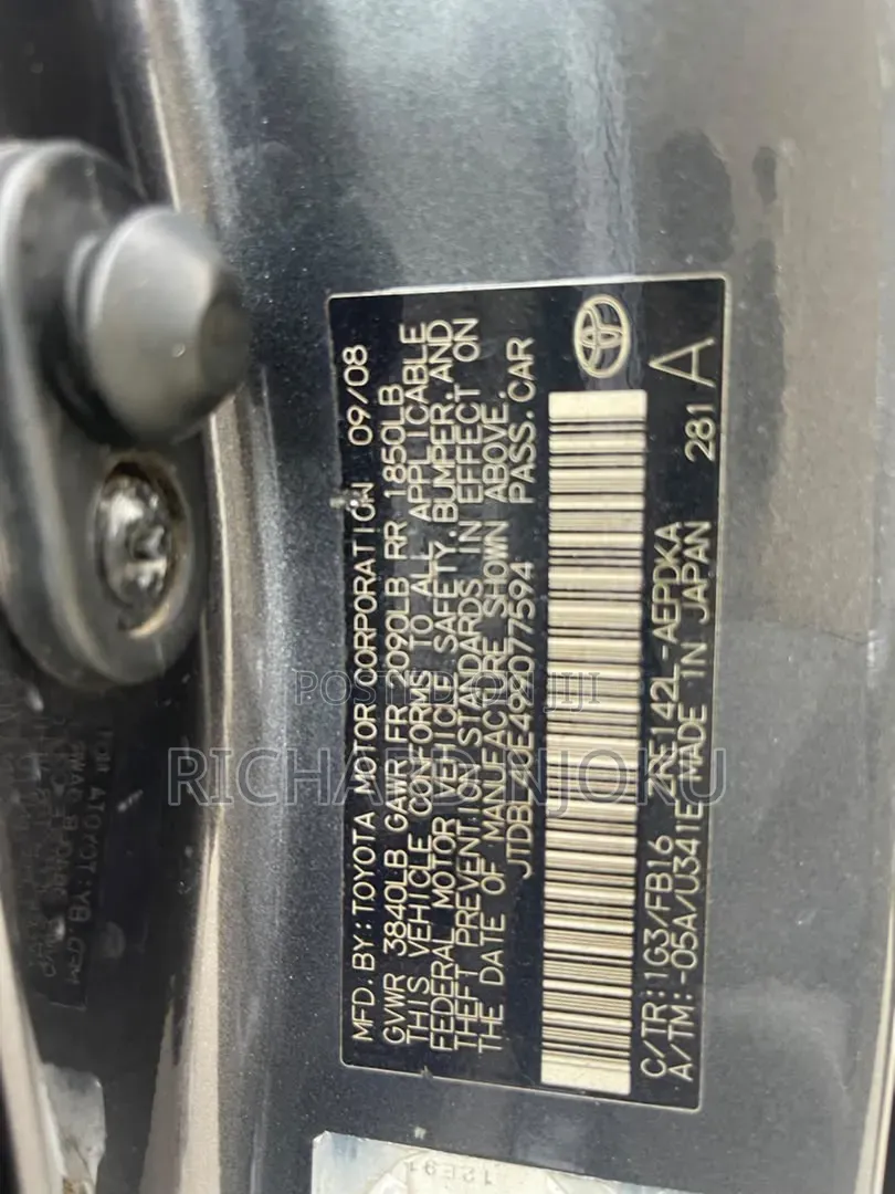 Toyota Corolla 2009 Gray