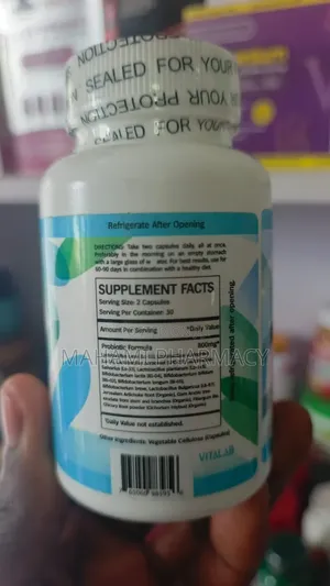 100 Billion Probiotics With Prebiotic Fiber – 60 Capsules