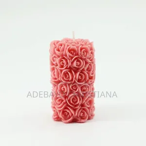 Cylindrical Roses Scented Candle