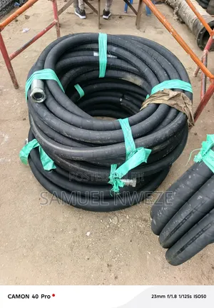 2" Heavy-Duty Black Rubber Industrial Suction
