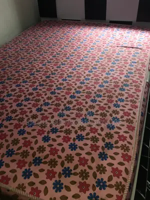 4.5 by 6 Bedframe and Mattress With Two Wooden Bedside for Sale