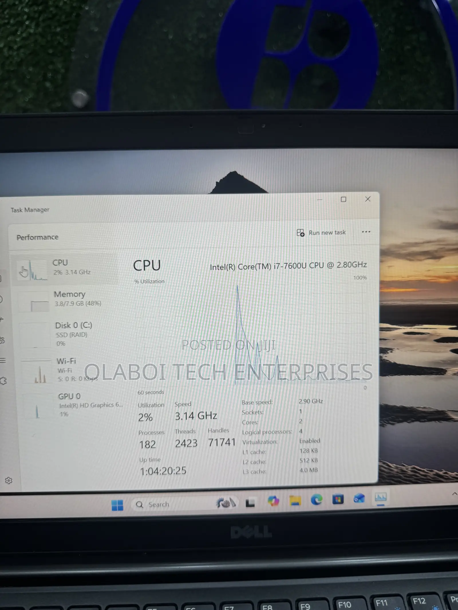 Laptop Dell Latitude 7480 8GB Intel Core i7 SSD 256GB