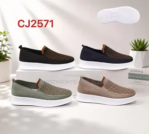 Men's Breathable Knit Slip-on Loafers - Casual Mesh Sneakers