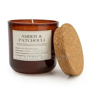 Scented Apothecary Amber & Patchouli Glass Candle
