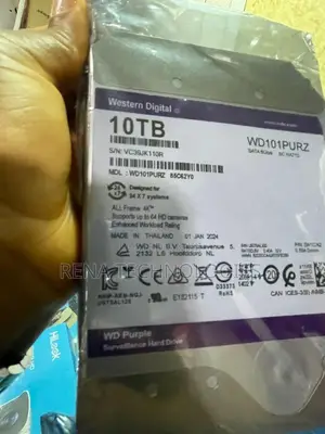Western Digital 10TB Purple Surveillance Hard Drive
