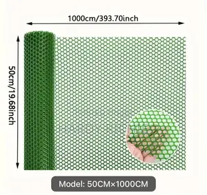 Green Plastic Mesh Frame, Hard Plastic Poultry Mat,Net, Garden,