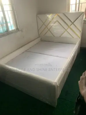 Quality Leather Padded 6 by 4.5 Bedframe