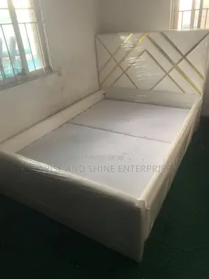 Quality Leather Padded 6 by 4.5 Bedframe