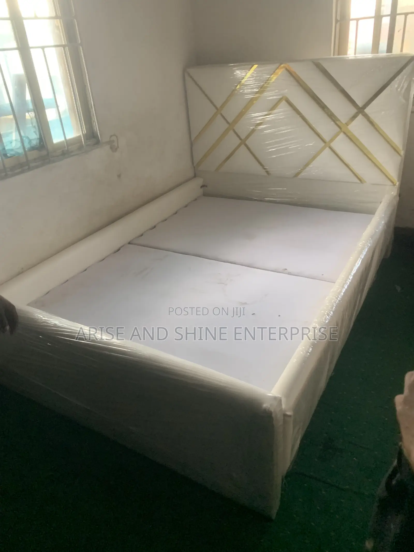 Quality Leather Padded 6 by 4.5 Bedframe