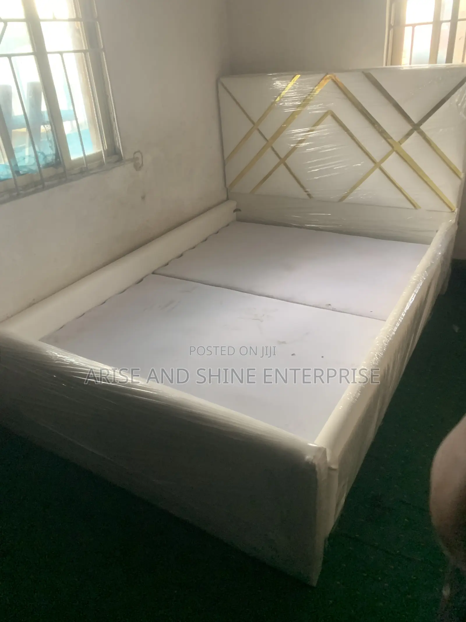 Quality Leather Padded 6 by 4.5 Bedframe
