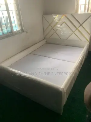 Quality Leather Padded 6 by 4.5 Bedframe