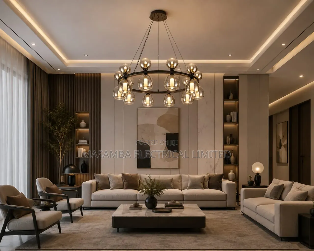 Nordic Modern Lighting Sitting Room