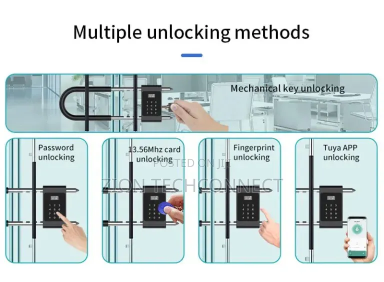 Tuya Electronic Smart Fingerprint Lock U-Shaped