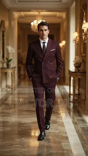 Wine Color Suit