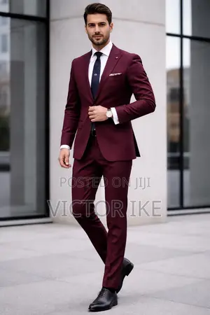 Quality Burgundy Suit