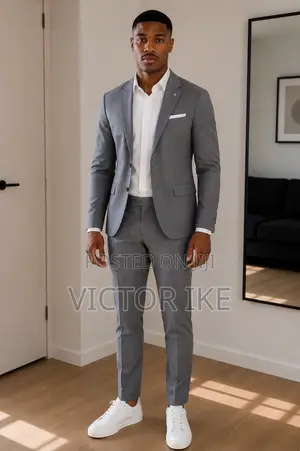 Quality Grey Color Suit